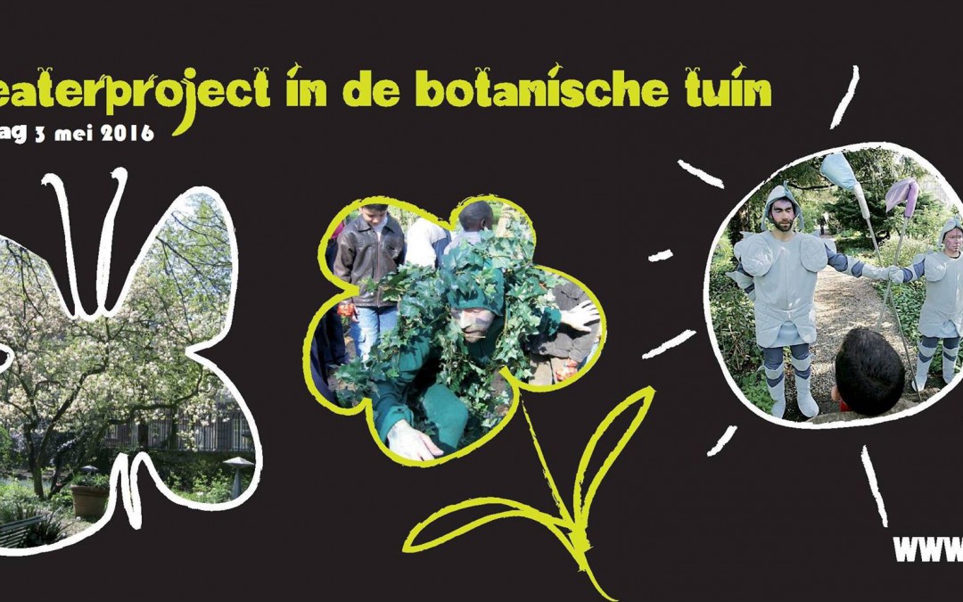 theaterproject in de botanische tuin Kralingen